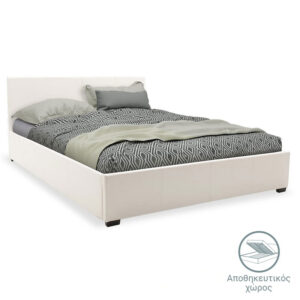 Κρεβάτι Norse haroma  pu λευκό με αποθηκευτικό χώρο 160x200εκ