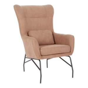 Πολυθρόνα - μπερζέρα Rimbo haroma σάπιο μήλο βελούδο-πόδι μαύρο μέταλλο 66x81x102εκ