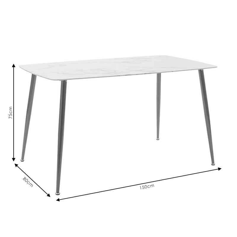 Τραπέζι Paris pakoworld οβάλ γυαλί 8mm λευκό μαρμάρου-χρυσό 150x80x75εκ Τραπέζι Paris pakoworld οβάλ γυαλί 8mm λευκό μαρμάρου-χρυσό 150x80x75εκ - Image 5