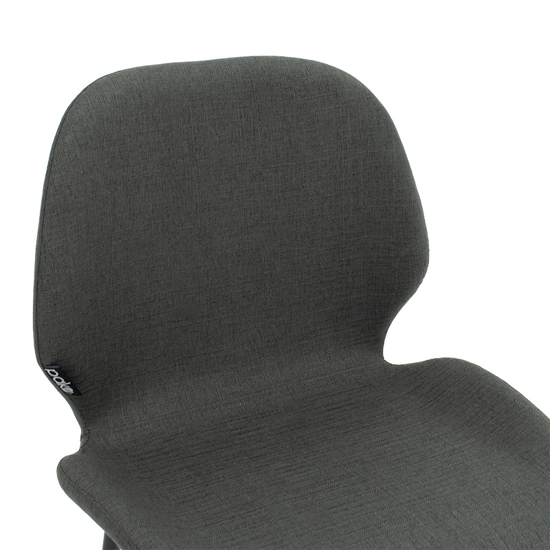 Σκαμπό bar Impel pakoworld μεταλλικό μαύρο-ύφασμα ανθρακί Σκαμπό bar Impel pakoworld μεταλλικό μαύρο-ύφασμα ανθρακί - Image 5