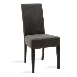 Καρέκλα Ditta haroma ανθρακί ύφασμα - πόδια ξύλο μασίφ wenge