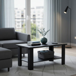 Τραπέζι σαλονιού Riano haroma zebrano μελαμίνης 89x49.5x42εκ