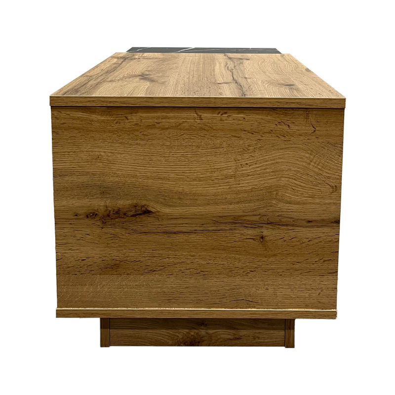 Τραπέζι σαλονιού Fetix pakoworld σε μαύρο μαρμάρου-sonoma απόχρωση 90x45x45εκ Τραπέζι σαλονιού Fetix pakoworld σε μαύρο μαρμάρου-sonoma απόχρωση 90x45x45εκ - Image 5