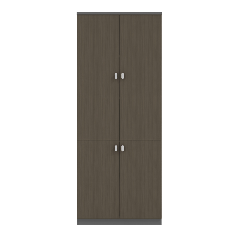 Ντουλάπα γραφείου επαγγελματική Denith pakoworld ανθρακί-καρυδί 80x40x200εκ Ντουλάπα γραφείου επαγγελματική Denith pakoworld ανθρακί-καρυδί 80x40x200εκ