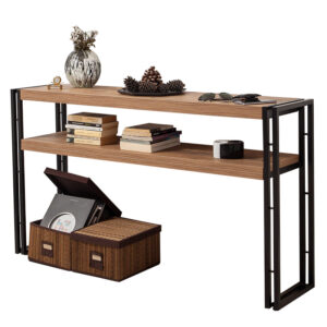 Κονσόλα PWF-0241 haroma χρώμα πεύκου-μαύρο 140x35x80εκ