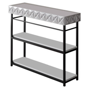 Κονσόλα PWF-0629 haroma λευκό-μαύρο 102x32x83εκ