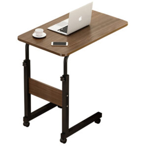 Βοηθητικό τραπέζι Talf haroma τροχήλατο μαύρο-καρυδί 60x40x62-88εκ