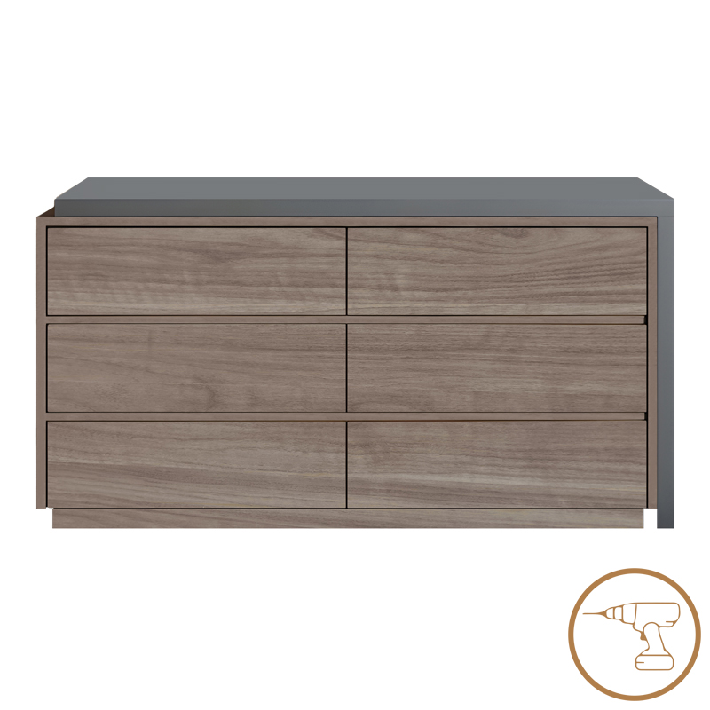 Γραφείο πολυμορφικό με ενσωματωμένη συρταριέρα Reaze pakoworld mdf σε ανοιχτό καρυδί-ανθρακί απόχρωση 120x50x73.5εκ Γραφείο πολυμορφικό με ενσωματωμένη συρταριέρα Reaze pakoworld mdf σε ανοιχτό καρυδί-ανθρακί απόχρωση 120x50x73.5εκ