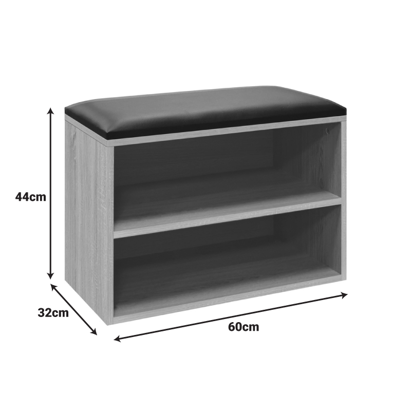 Παπουτσοθήκη-Σκαμπό Kiana pakoworld 4 ζεύγων με μαξιλάρι σε φυσική απόχρωση 60x32x44εκ Παπουτσοθήκη-Σκαμπό Kiana pakoworld 4 ζεύγων με μαξιλάρι σε φυσική απόχρωση 60x32x44εκ - Image 3