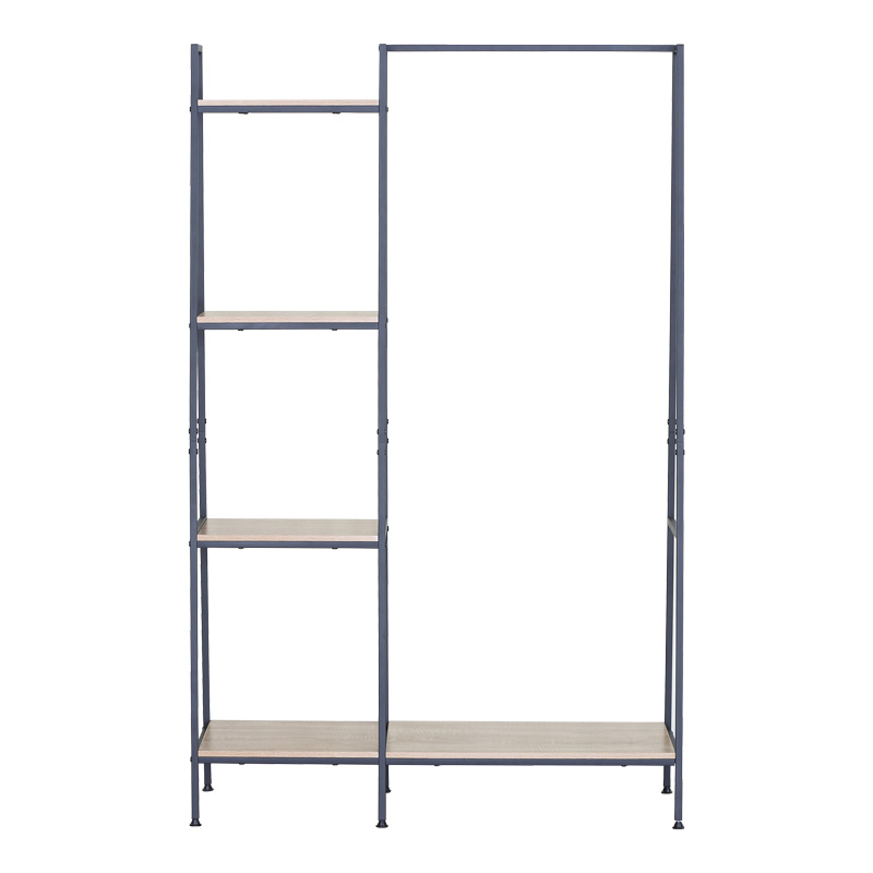 Έπιπλο εισόδου-ραφιέρα Herevy pakoworld σε oak απόχρωση με μαύρο μέταλλο 101x35x160εκ Έπιπλο εισόδου-ραφιέρα Herevy pakoworld σε oak απόχρωση με μαύρο μέταλλο 101x35x160εκ - Image 3