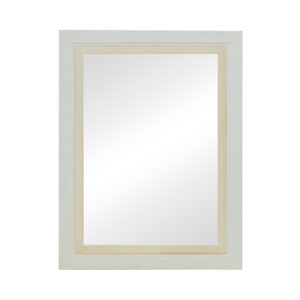 Καθρέπτης Joliene haroma mdf σε λευκή αντικέ-φυσική απόχρωση 60x80x2.1εκ