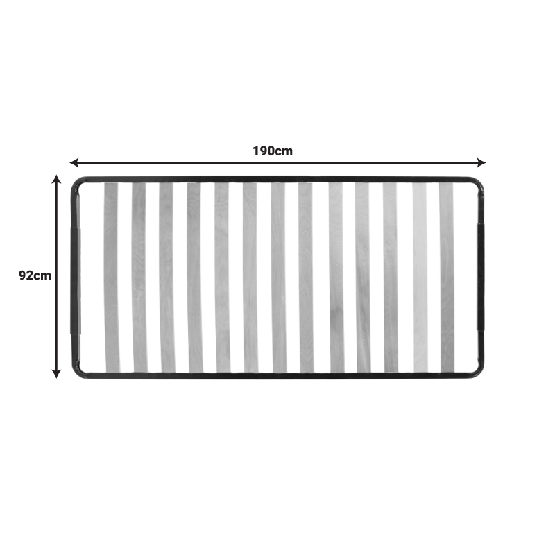 Σομιές μεταλλικός με 13 ανατομικές τάβλες 92x190x5εκ Σομιές μεταλλικός με 13 ανατομικές τάβλες 92x190x5εκ - Image 5