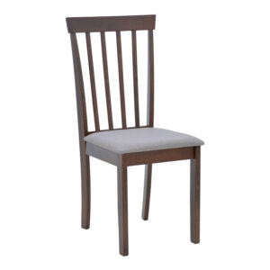 Καρέκλα Houston haroma rubberwood σε καρυδί απόχρωση 40x49x94εκ