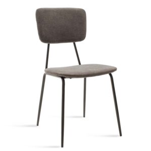 Καρέκλα Tania haroma ύφασμα ανθρακί antique-μαύρο πόδι