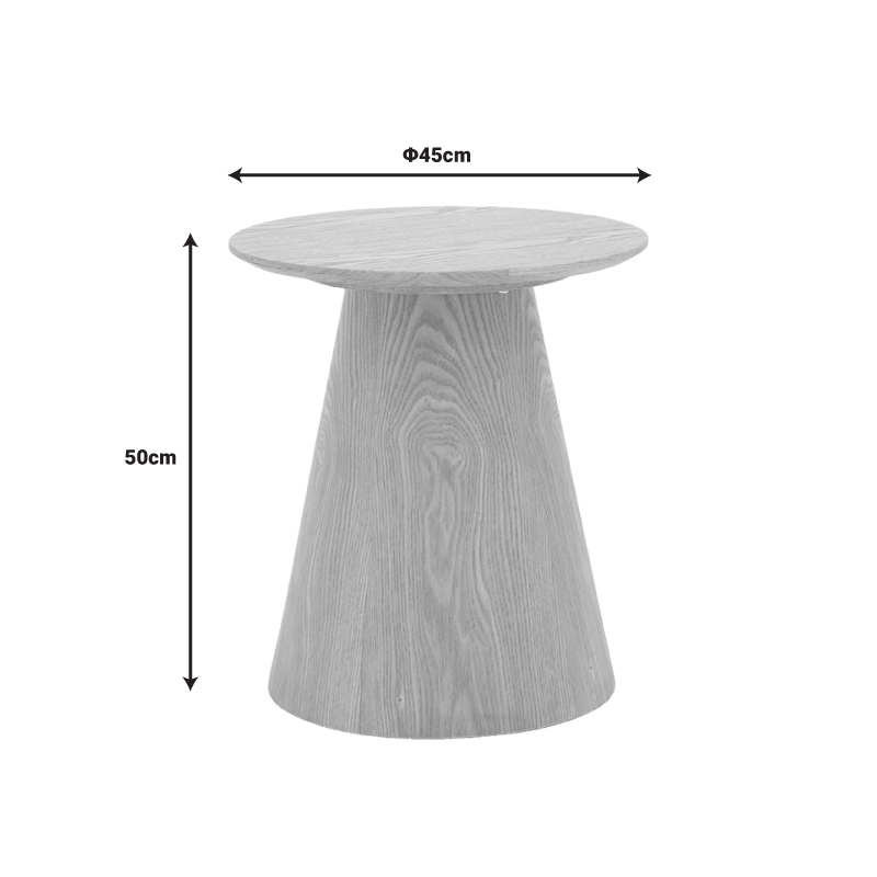 Βοηθητικό τραπέζι Kayano pakoworld καρυδί mdf Φ45x50εκ Βοηθητικό τραπέζι Kayano pakoworld καρυδί mdf Φ45x50εκ - Image 5