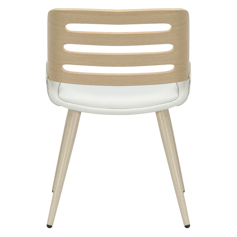 Καρέκλα Brody pakoworld pu λευκό- πόδι φυσικό Καρέκλα Brody pakoworld pu λευκό- πόδι φυσικό - Image 2