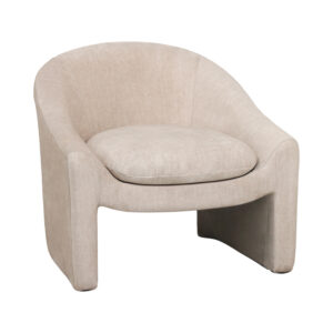 Πολυθρόνα Berza haroma κρεμ ύφασμα 76x76x71εκ