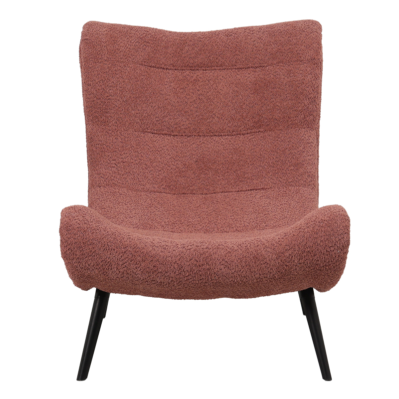 Πολυθρόνα-μπερζέρα Silla pakoworld μπουκλέ ύφασμα σε σάπιο μήλο απόχρωση 97x80x100εκ Πολυθρόνα-μπερζέρα Silla pakoworld μπουκλέ ύφασμα σε σάπιο μήλο απόχρωση 97x80x100εκ - Image 4