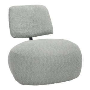 Πολυθρόνα Stonie haroma μπουκλέ ύφασμα σε φυστικί απόχρωση 67x73x67εκ