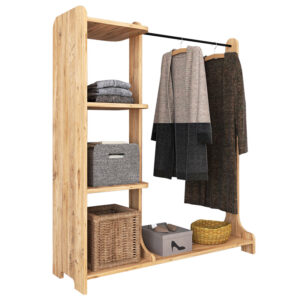 Έπιπλο εισόδου Renesme haroma ανοιχτό καρυδί 106x35x128εκ