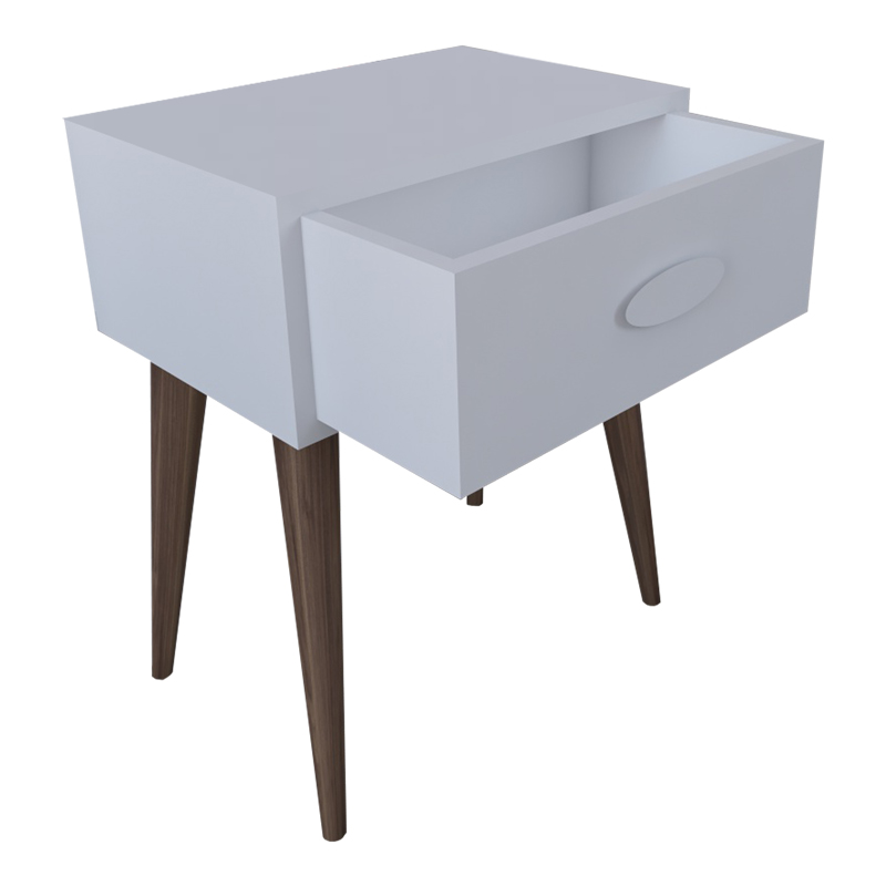 Κομοδίνο Laber pakoworld με ένα συρτάρι λευκό μελαμίνης 45x30x57.5εκ Κομοδίνο Laber pakoworld με ένα συρτάρι λευκό μελαμίνης 45x30x57.5εκ - Image 4