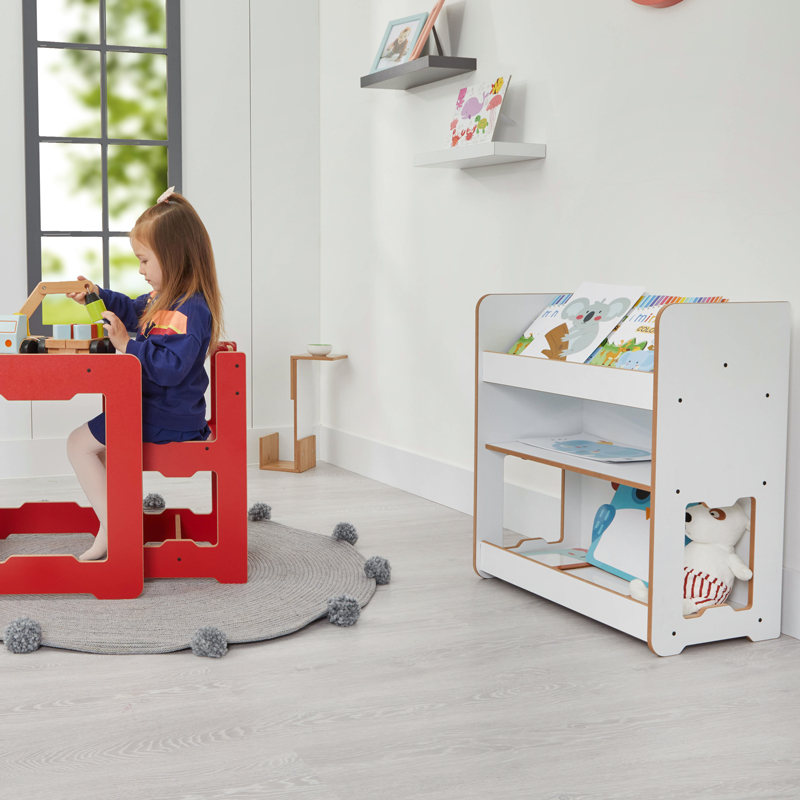 Ραφιέρα Seagull pakoworld λευκό mdf 57x34x70εκ Ραφιέρα Seagull pakoworld λευκό mdf 57x34x70εκ - Image 2