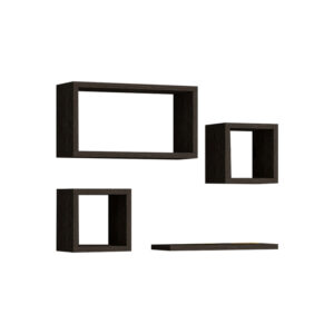 Ραφιέρα Babine haroma μελαμίνη σε ανθρακί απόχρωση 84x15x44εκ