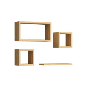 Ραφιέρα Babine haroma μελαμίνη σε oak απόχρωση 84x15x44εκ