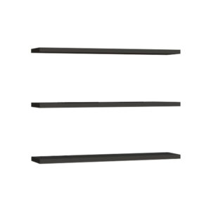 Ραφιέρα τοίχου Edna haroma σετ 3τεμ μελαμίνη σε ανθρακί απόχρωση 60x14.5x1.8εκ