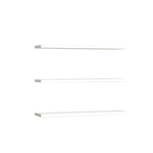 Ραφιέρα τοίχου Edna haroma μελαμίνη σε λευκή απόχρωση 60x14.5x1.8εκ