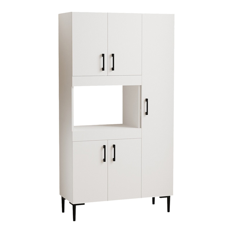 Ντουλάπια κουζίνας Defne pakoworld σε λευκή απόχρωση 89x37.5x160εκ Ντουλάπια κουζίνας Defne pakoworld σε λευκή απόχρωση 89x37.5x160εκ