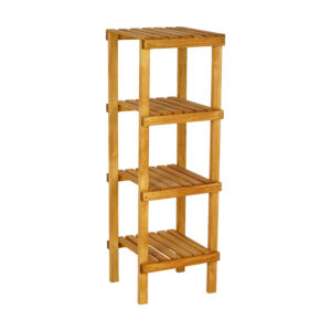 Ραφιέρα δαπέδου 4 επιπέδων Zangia I  haroma σε φυσική απόχρωση  36x36x108εκ