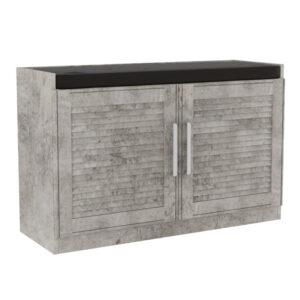 Παπουτσοθήκη-Σκαμπό Crispy haroma 9 ζεύγων χρώμα antique ανθρακί με μαξιλάρι 94x34,5x60εκ