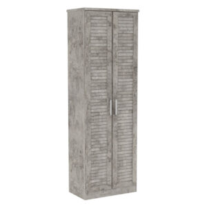 Παπουτσοθήκη-ντουλάπα SANTE haroma 21 ζευγών σε antique ανθρακί 60x37x183εκ