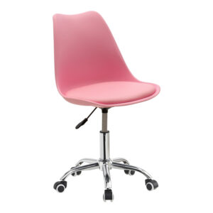 Καρέκλα γραφείου εργασίας Gaston II haroma PP-PU ροζ
