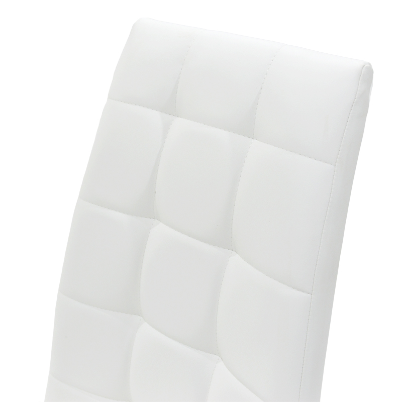 Καρέκλα Darrell pakoworld pu λευκό-βάση χρωμίου 42x49x106εκ Καρέκλα Darrell pakoworld pu λευκό-βάση χρωμίου 42x49x106εκ - Image 6