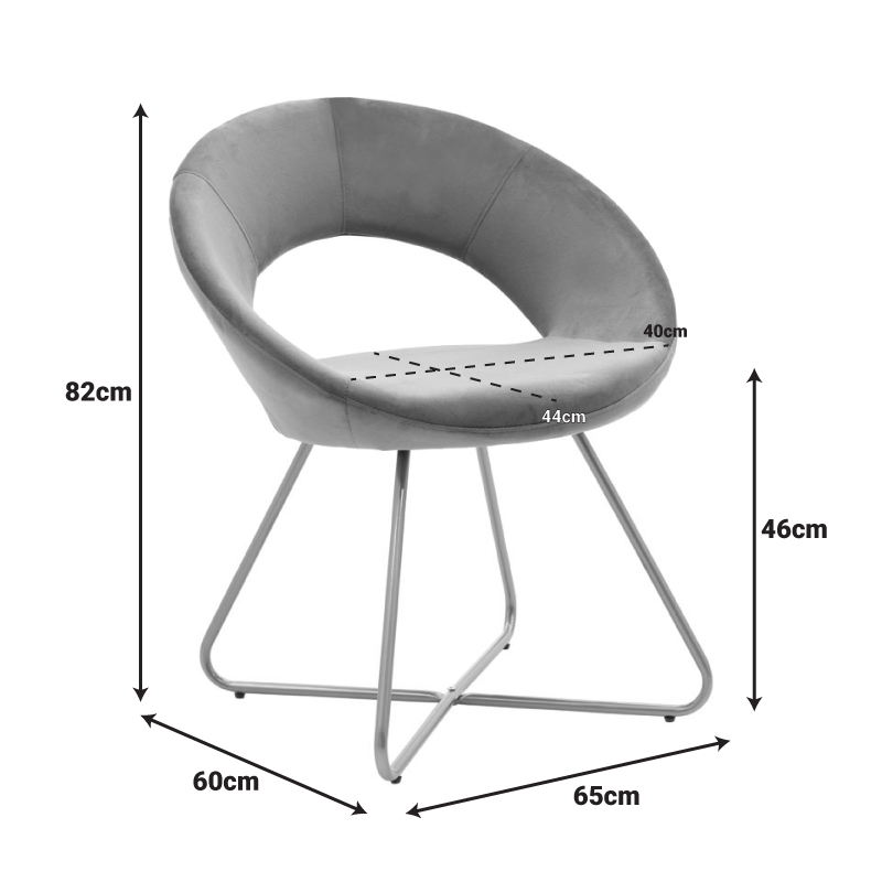 Καρέκλα Valentina pakoworld βελούδο σάπιο μήλο-χρυσό πόδι Καρέκλα Valentina pakoworld βελούδο σάπιο μήλο-χρυσό πόδι - Image 7