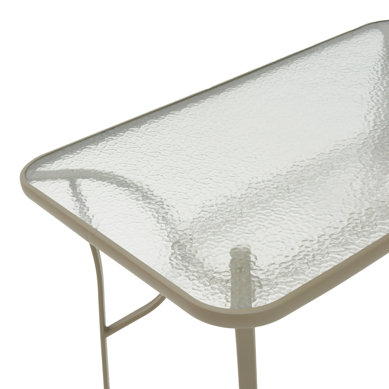 Τραπέζι Ensure pakoworld μέταλλο σαμπανιζέ-γυαλί 140x80x70εκ Τραπέζι Ensure pakoworld μέταλλο σαμπανιζέ-γυαλί 140x80x70εκ - Image 4