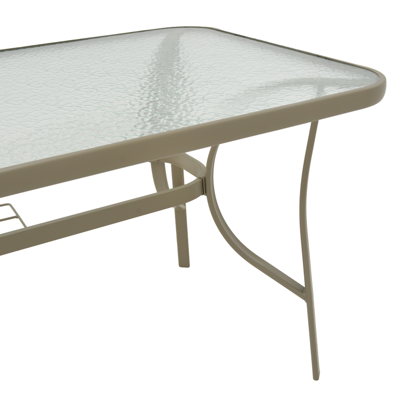 Τραπέζι Ensure pakoworld μέταλλο σαμπανιζέ-γυαλί 140x80x70εκ Τραπέζι Ensure pakoworld μέταλλο σαμπανιζέ-γυαλί 140x80x70εκ - Image 5