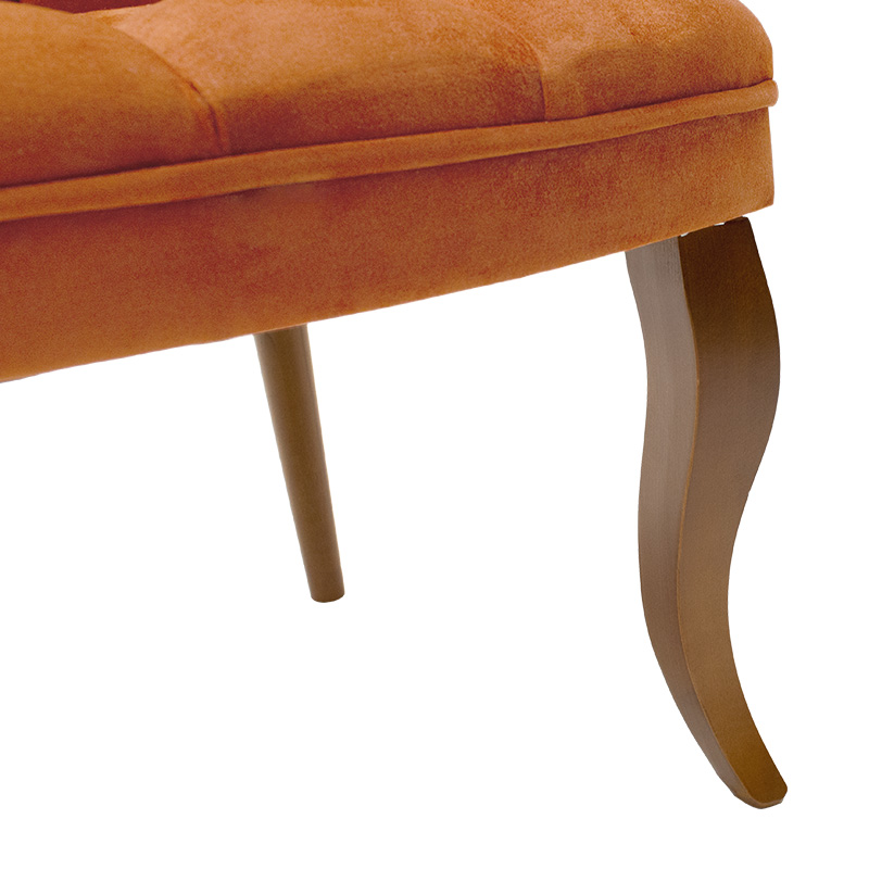 Πολυθρόνα Loreta pakoworld βελούδο μπορντό με καρυδί πόδι 59x64x73εκ Πολυθρόνα Loreta pakoworld βελούδο μπορντό με καρυδί πόδι 59x64x73εκ - Image 7