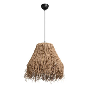 Φωτιστικό οροφής μονόφωτο PWL-1126 haroma Ε27 καφέ Φ36.5x40εκ