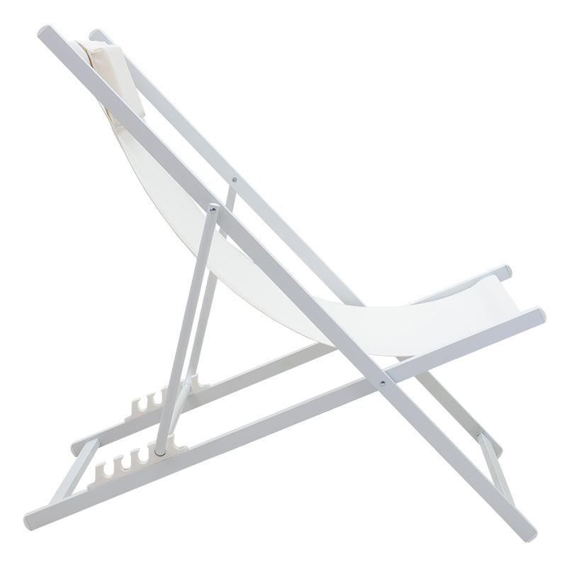 Σεζλόνγκ επαγγελματική Corte pakoworld αλουμίνιο λευκό-textilene μπεζ Σεζλόνγκ επαγγελματική Corte pakoworld αλουμίνιο λευκό-textilene μπεζ - Image 3