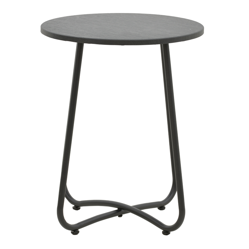 Τραπέζι Bramwell pakoworld μέταλλο ανθρακί Φ40x50εκ Τραπέζι Bramwell pakoworld μέταλλο ανθρακί Φ40x50εκ - Image 2