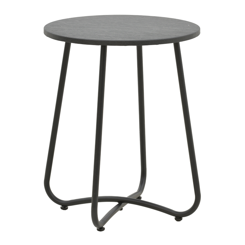 Τραπέζι Bramwell pakoworld μέταλλο ανθρακί Φ40x50εκ Τραπέζι Bramwell pakoworld μέταλλο ανθρακί Φ40x50εκ