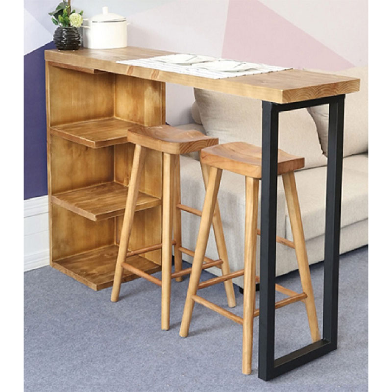 Τραπέζι μπαρ Collins pakoworld φυσικό ξύλο πεύκου 35mm φυσικό-μαύρο 139x29x90εκ Τραπέζι μπαρ Collins pakoworld φυσικό ξύλο πεύκου 35mm φυσικό-μαύρο 139x29x90εκ - Image 2