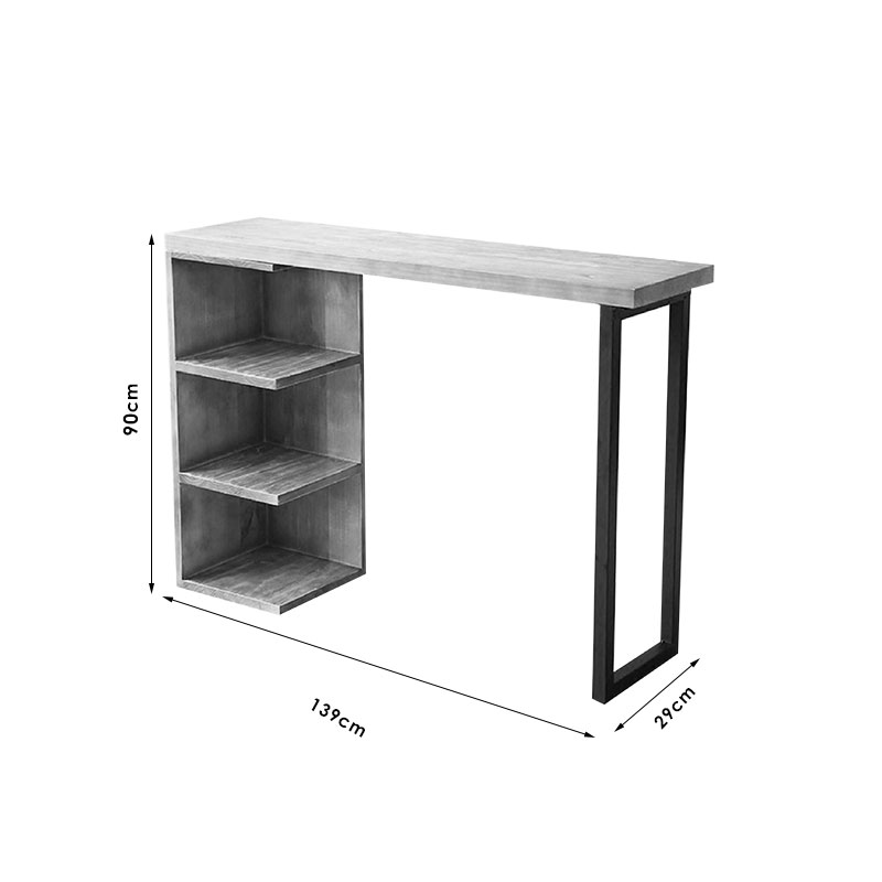 Τραπέζι μπαρ Collins pakoworld φυσικό ξύλο πεύκου 35mm φυσικό-μαύρο 139x29x90εκ Τραπέζι μπαρ Collins pakoworld φυσικό ξύλο πεύκου 35mm φυσικό-μαύρο 139x29x90εκ - Image 4