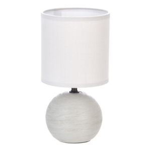 Επιτραπέζιο φωτιστικό PWL-1210 haroma Ε14 60W κεραμικό γκρι Φ13x25εκ