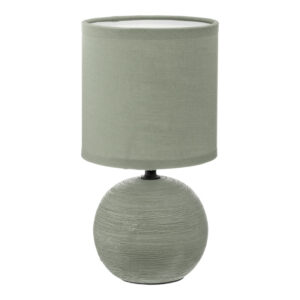 Επιτραπέζιο φωτιστικό PWL-1210 haroma Ε14 60W κεραμικό χακί Φ13x25εκ