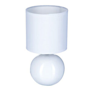 Επιτραπέζιο φωτιστικό PWL-1210 haroma Ε14 60W κεραμικό σε λευκό gloss χρώμα Φ13x25εκ