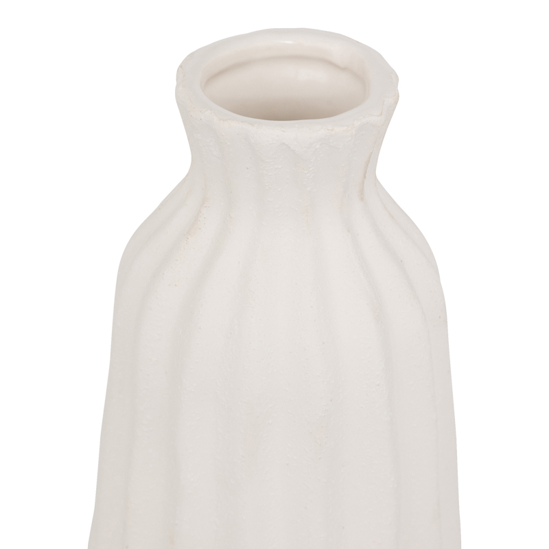 Βάζο Vazy pakoworld κεραμικό σε λευκή απόχρωση Φ13x30εκ Βάζο Vazy pakoworld κεραμικό σε λευκή απόχρωση Φ13x30εκ - Image 2